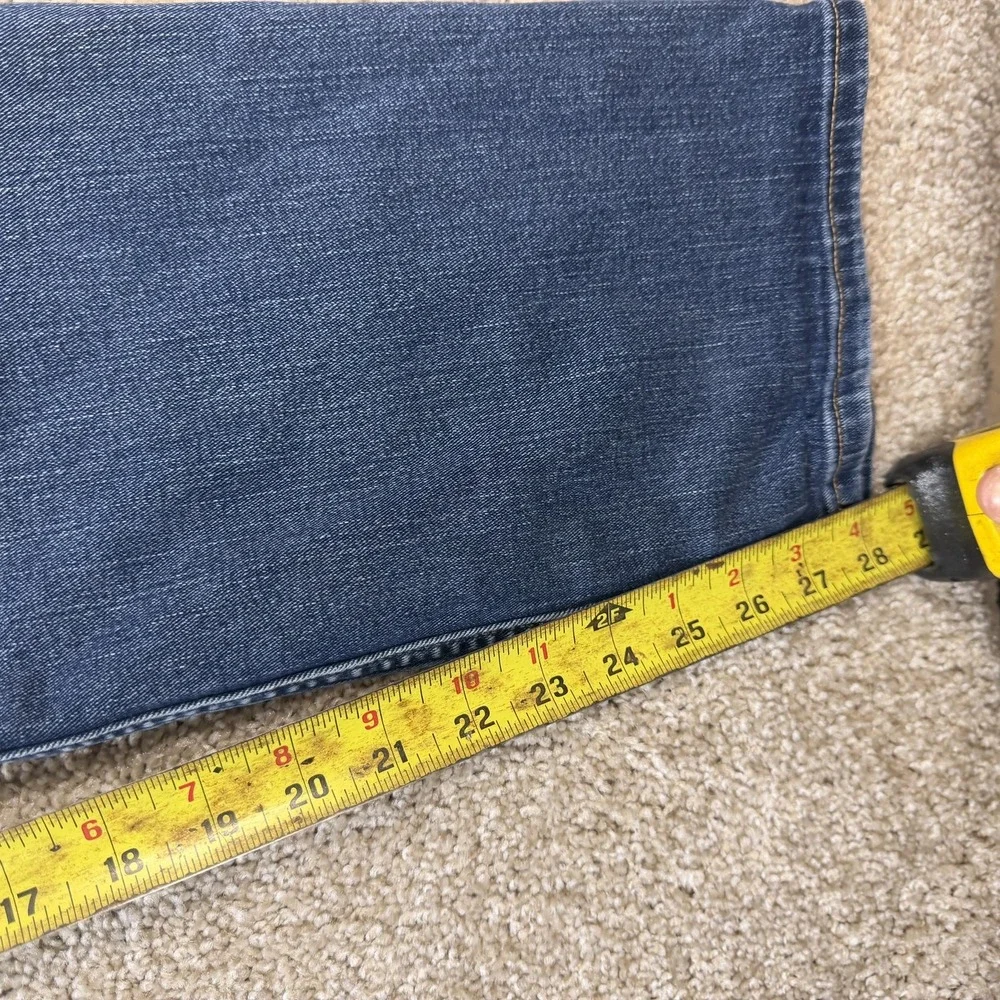 Calvin Klein Jeans Mens 33x28 Medium Wash Blue Denim Regular Straight Stretch